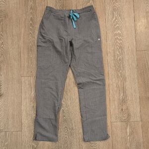 Figs Gray and Blue Cargo Pants Relaxed Fit